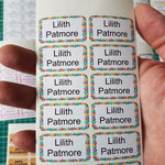 Stick-on Name Labels For Water Bottle Lunch Box Personalised