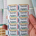 Custom Stick-On Bottle Labels Peel And Stick Name Stickers
