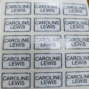 Name Stick On Labels For Garment And Kids Adult Belongings