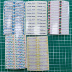 Personalised Name Mini Labels/Stickers for Pencils, Glasses & Small Items