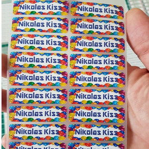 Personalized Pencil Kids Name Labels Mini Stick