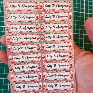 Pencil Custom Stickers Stick On Name Labels Mini